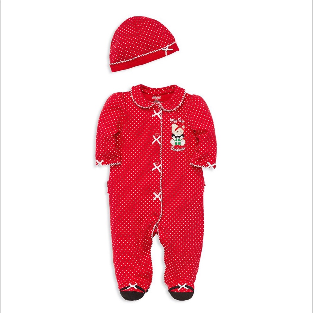 Little Me 6m bodysuit My First Christmas